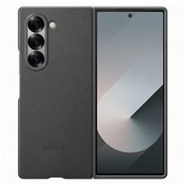galaxy z fold 6 deklai - Samsung Eco-leather Case EF-VF956PJE Fold6 (Gray) - 1 nuotrauka