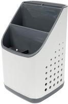 virtuvinis staliukas - Stalo įrankių dėklas Vilde, 14 cm x 14 cm x 23 cm, plastikas, balta/pilka - 1 nuotrauka