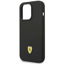 Ferrari "Silicone Metal Logo Magsafe iPhone 14 Pro Max" Black