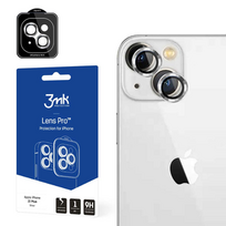 apsauginis stikliukas 15 pro - Apsauginis stikliukas kamerai 3mk Lens Pro Apple iPhone 15 Plus sidabrinis - 1 nuotrauka