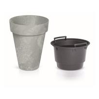 Prosperplast <div class="int_ce_html">Cube Slim Beton Effect DCUS355E betoninis puodas</div>