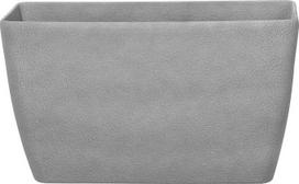 Beliani Baris puodas pilkas 74x32x45 cm