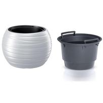 Prosperplast Puodas su įdėklu Maze DBMZK400 baltas