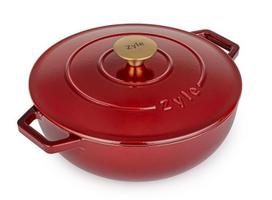 puodas 26cm - Zyle Apvalus emaliuotas ketaus puodas ZY20BLKI, 26cm - 2 nuotrauka