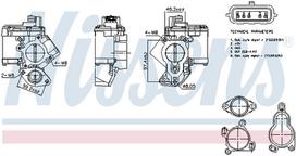 EGR vožtuvas NISSENS NIS 98463