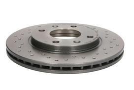 brembo xtra - Stabdžių diskas Xtra (1 vnt.) Priekis Dešinė/Kairė Tinka CITROEN AX, SAXO, XSARA, XSARA/HATCHBACK, XSARA/KOMBI, ZX, ZX/HATCHBACK; PEUGEOT 106 I, 106 II, 106 II/HATCHBACK, 206, 206+ - 1 nuotrauka