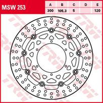 Stabdžių diskas MSW253 Priekis plaukiojantis TRW 300/105,3/5mm/120mm