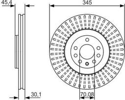 BOSCH stabdžių diskas 0986479A24 93188445
