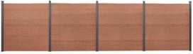 rudi segmentai - Tvoros segmento rinkinys, rudos spalvos, 699x186cm, WPC - 1 nuotrauka