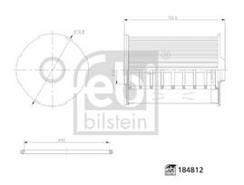 Alyvos filtras FEBI BILSTEIN 184812