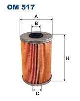 Alyvos filtras FILTRON OM 517