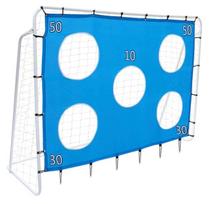 Futbolo vartai su taikinio kilimėliu, 213x152 cm