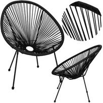 Lauko krėslas Springos GF0085, juoda, 88 cm x 70 cm x 87 cm