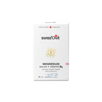 eurovaistine magnis b6 - SWISSOVIT magnis + vitaminas B6, 30 kapsulių - 1 nuotrauka