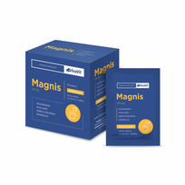 VIVAVIT Magnis 375 mg, tirpūs milteliai, apelsinų skonio, 30 vnt.