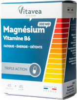 Prancūzija Vitavea Magnis + vitaminas B6 45 kapsulės