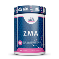 Haya Labs ZMA (Magnis, Cinkas, Vitaminas B6) - 180 kapsuliu
