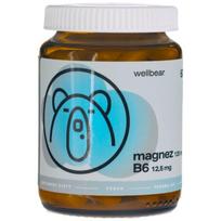 Wellbear magnis 125 mg + vitaminas B6 - 60 kapsulių