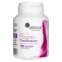 Aliness Chelatuotas magnis + vitaminas B6 - 100 kapsulių