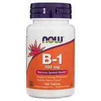 now foods vitamin b 100 - Now Foods Vitaminas B-1 100 mg - 100 tablečių - 1 nuotrauka