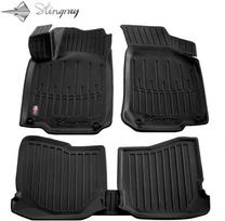 Stingray Guminiai 3D kilimėliai SEAT Toledo II 1M 1999-2004m., 5 vnt. / juoda / 5020015 / paaukštintais kraštais