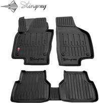 Stingray Guminiai 3D kilimėliai VOLKSWAGEN Tiguan I 2007-2015m., 5 vnt. / juoda / 5024085 / paaukštintais kraštais