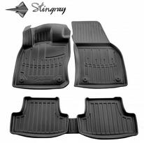 Stingray Guminiai 3D kilimėliai VOLKSWAGEN T-Roc nuo 2017m. 5 pc. / juoda / 5024335 / paaukštintais kraštais
