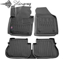 Stingray Guminiai 3D kilimėliai VOLKSWAGEN Caddy III 2K 2003-2020m., 5 vnt. (LIFE, 4 doors) / juoda / 5024245 / paaukštintais kraštais