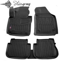Stingray Guminiai 3D kilimėliai VOLKSWAGEN Caddy III 2K 2003-2020m., 5 vnt. (3 doors) / juoda / 5024125 / paaukštintais kraštais
