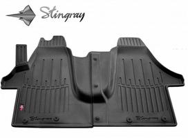 Stingray Guminiai 3D kilimėliai VOLKSWAGEN T5 (1+1) 2003-2015m., 2 vnt. / juoda / 5024222 / paaukštintais kraštais