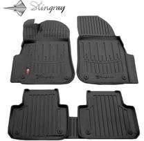 Stingray Guminiai 3D kilimėliai VOLKSWAGEN Touareg III CR nuo 2018m. 5 vnt. / juoda / 5024095 / paaukštintais kraštais