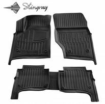 Stingray Guminiai 3D kilimėliai VOLKSWAGEN Touareg I 7L 2002-2010m., 5 pc. / juoda / 5024325 / paaukštintais kraštais