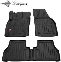 Stingray Guminiai 3D kilimėliai VOLKSWAGEN Caddy IV nuo 2020m. 5 vnt. / juoda / 5024165 / paaukštintais kraštais