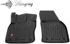 Stingray Guminiai 3D kilimėliai VOLKSWAGEN Caddy IV nuo 2020m. 2 vnt. / juoda / 5024162 / paaukštintais kraštais
