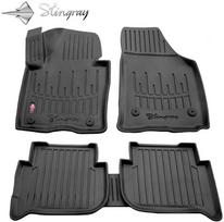 Stingray Guminiai 3D kilimėliai VOLKSWAGEN Touran I 2003-2015m., 5 vnt. / juoda / 5024075 / paaukštintais kraštais