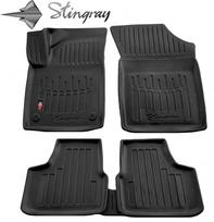 Stingray Guminiai 3D kilimėliai VOLKSWAGEN UP! nuo 2012m. 5 vnt. / juoda / 5024175 / paaukštintais kraštais