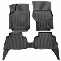 Stingray Guminiai 3D kilimėliai VOLKSWAGEN Amarok 2010-2022m., 5 pc. / juoda / 5024415 / paaukštintais kraštais