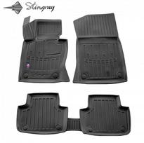 Stingray Guminiai 3D kilimėliai BMW X3 E83 2004-2010m., 5 pc. / juoda / 5027085 / paaukštintais kraštais