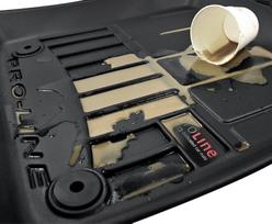 outlander guminiai kilimeliai - Automobilio kilimėlis Frogum ProLine 3D, Mitsubishi Outlander II 2006-2012, 3 vnt. - 2 nuotrauka