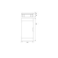 Elektro-Plast SRp-36/BM baltos spalvos daugialypės terpės įleidžiamas modulinis skirstomasis skydas IP40 2.137