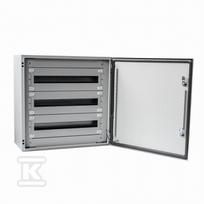 Hermetiškas modulinis skirstomasis skydas n/t IP65 RH 36 /3x12/ RAL 7035 kietos durys RH 36 DP 6-745-DP