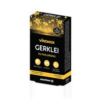 hialurono papildai - Gerklei su hialuronu VIRONOX, 20 tab. - 1 nuotrauka