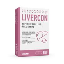Iconfit Livercon kepenų funkcija, 30 kapsulių