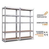 lentynos stelaz - Sandėliavimo lentyna 180 x 90 x 40 cm, 5 lentynos, 175 kg - 14 nuotrauka