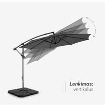 pavesine sketis - Gembės formos lauko skėtis, 3,5 m, mėlynas - 5 nuotrauka