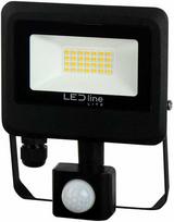Lauko šviestuvas su judesio davikliu LED 20W neutraliai balta 230Vac, 2000lm, IP65, juodas, PHOTON, LED LINE