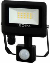 Lauko šviestuvas su judesio davikliu LED 10W neutraliai balta 230Vac, 1000lm, IP65, juodas, PHOTON, LED LINE