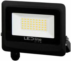 Lauko šviestuvas LED 30W neutraliai balta 230Vac, 3000lm, IP65, juodas, PHOTON, LED LINE