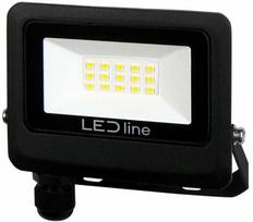 Lauko šviestuvas LED 10W neutraliai balta 230Vac, 1000lm, IP65, juodas, PHOTON, LED LINE