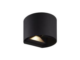 Sieninis lauko šviestuvas CILINDER, LED 2x3W, 3000K, IP54, reguliuojamo švietimo kampo, juodas, LED line LITE